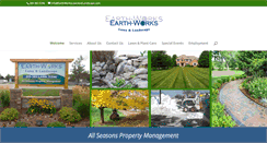 Desktop Screenshot of earthworkslawnandlandscape.com